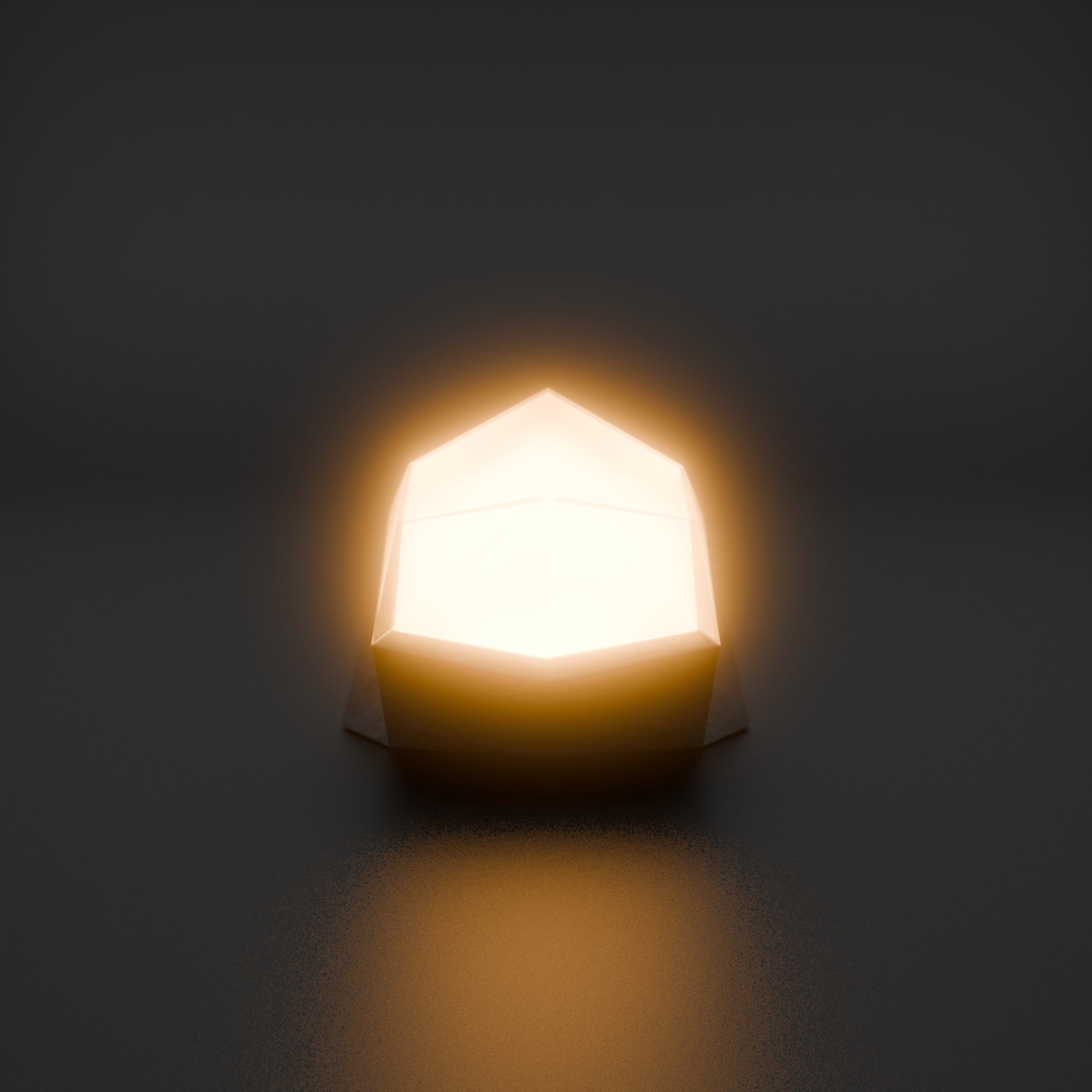 Dark Env, Front View (ON) - Render